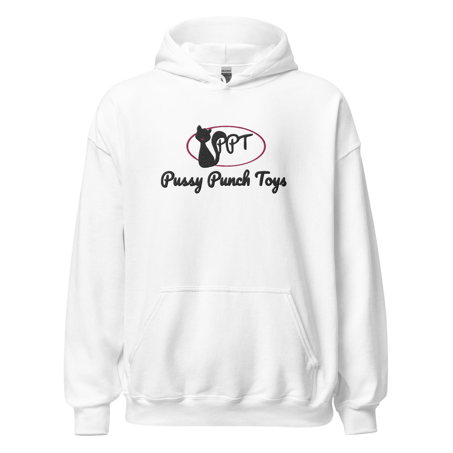 Pussy Punch Toys logo (Black) embroidered
