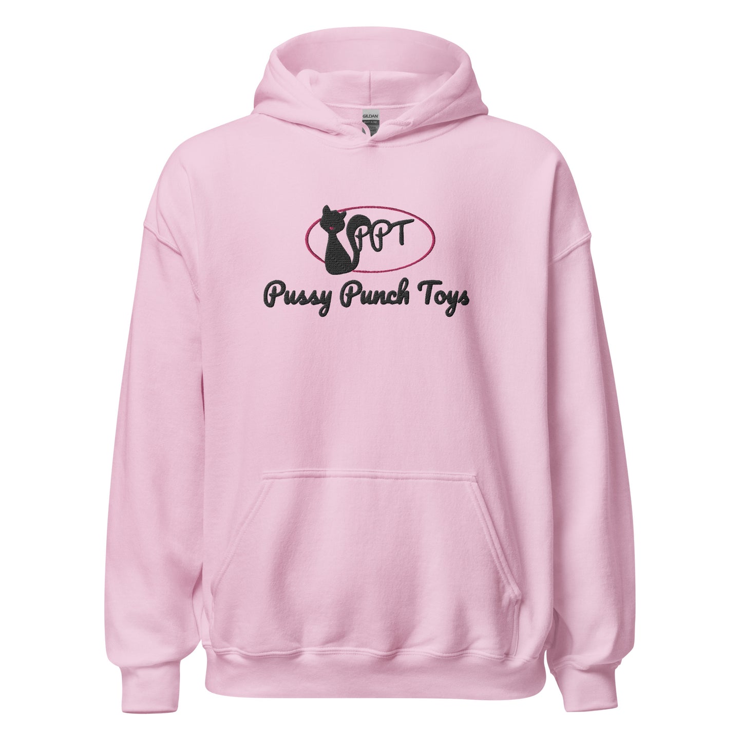 Pussy Punch Toys logo (Black) embroidered